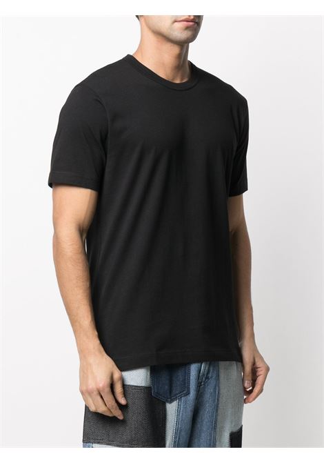 knit plain t-shirt man black in cotton COMME DES GARÇONS SHIRT | FZ-T002-PER1